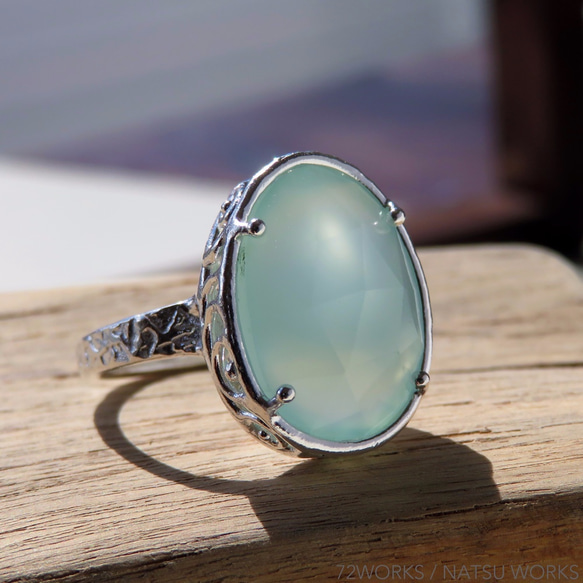 カルセドニー リング ＊ Chalcedony Ring 3枚目の画像