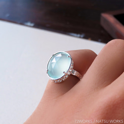 カルセドニー リング ＊ Chalcedony Ring 4枚目の画像