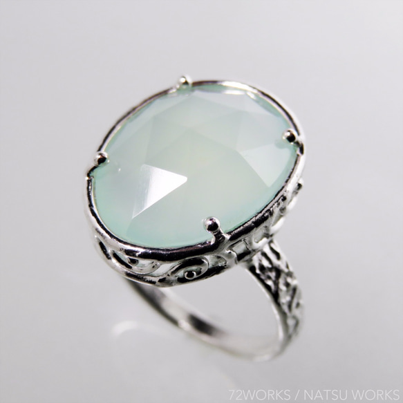 カルセドニー リング ＊ Chalcedony Ring 5枚目の画像