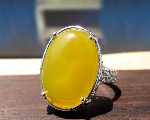 イエロー アゲート リング ＊ Agate Ring 指輪・リング NATSU