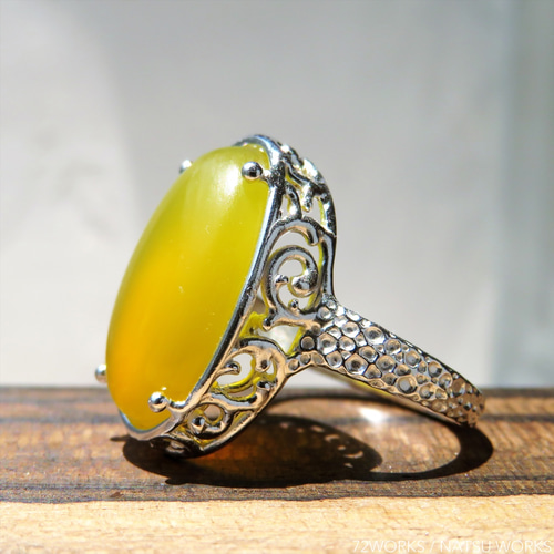 イエロー アゲート リング ＊ Agate Ring 指輪・リング NATSU WORKS 