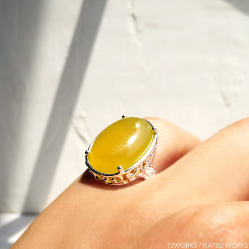 イエロー アゲート リング ＊ Agate Ring 指輪・リング NATSU WORKS 