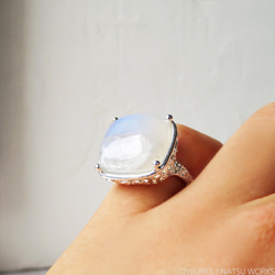 ムーンストーン リング ＊ Moonstone Ring □ 6枚目の画像