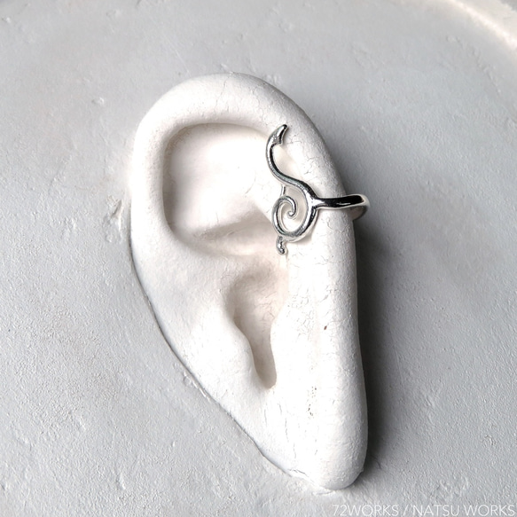 シルバー イヤーカフ ＊ Geometric Ear Cuff 3 4枚目の画像