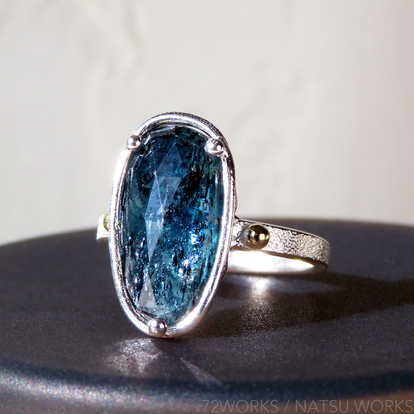 (9.5号) モスカイヤナイト　インディゴブルーカイヤナイト　リング モス カイヤナイトリング / Moss Kyanite Ring | NATSU WORKS