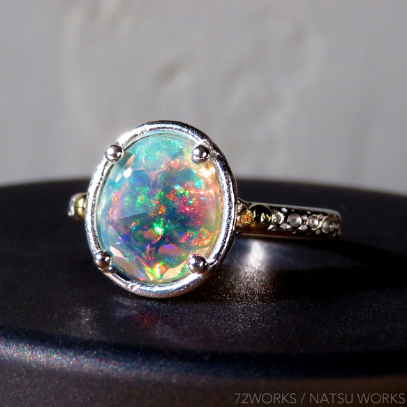 エチオピアオパール リング / Ethiopian Opal Ring rl 1枚目の画像