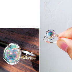 エチオピアオパール リング / Ethiopian Opal Ring rl 3枚目の画像