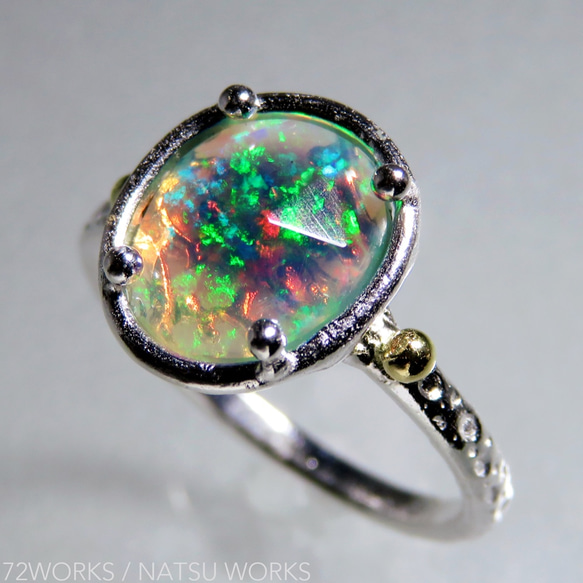 エチオピアオパール リング / Ethiopian Opal Ring rl 4枚目の画像