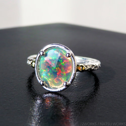 エチオピアオパール リング / Ethiopian Opal Ring rl 7枚目の画像