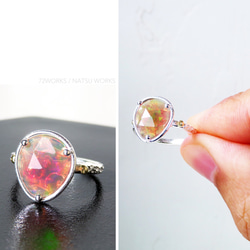 エチオピアオパール リング / Ethiopian Opal Ring rll 3枚目の画像