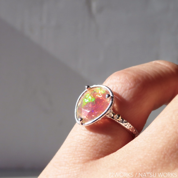 エチオピアオパール リング / Ethiopian Opal Ring rll 5枚目の画像