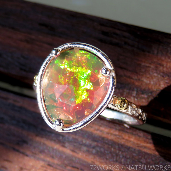 エチオピアオパール リング / Ethiopian Opal Ring rll 7枚目の画像