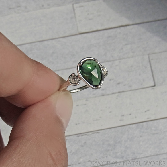 グリーン トルマリン リング Green Tourmaline 5枚目の画像