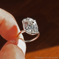 ハーキマー・ダイヤモンド リング Herkimer Ring ⑩ 5枚目の画像