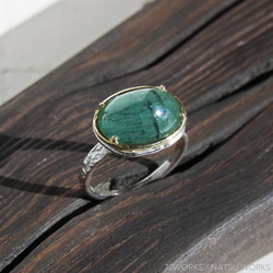 エメラルド 18K リング　Emerald Ring 4枚目の画像