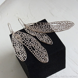 とんぼの羽 ピアス　Dragonfly Earring 2枚目の画像