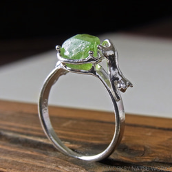 ペリドットと猫 Peridot & Cat Ring ll 1枚目の画像