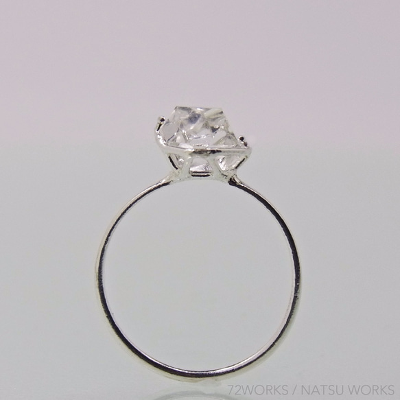 ハーキマー・ダイヤモンド リング Herkimer Ring ⑭ 3枚目の画像