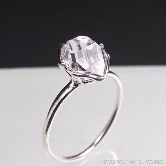 ハーキマー・ダイヤモンド リング Herkimer Ring ⑭ 4枚目の画像
