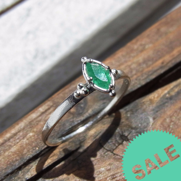 [SALE] エメラルド Emerald Ring ③ 1枚目の画像