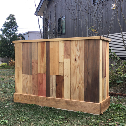 モザイク柄カウンターテーブル・レジ台】キッチンカウンター バー 美容 