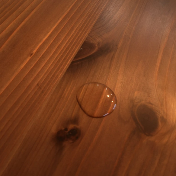 ayu様用オーダーページ　国産杉の無垢材　エボニー　カフェ風　ダイニングテーブル　角が丸く安心安全　　 6枚目の画像