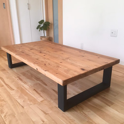 【みんなが安心して使える＊全ての角を丸めた座卓テーブル】国産杉の無垢材　カフェ・北欧風【サイズ・カラーオーダー可】 4枚目の画像