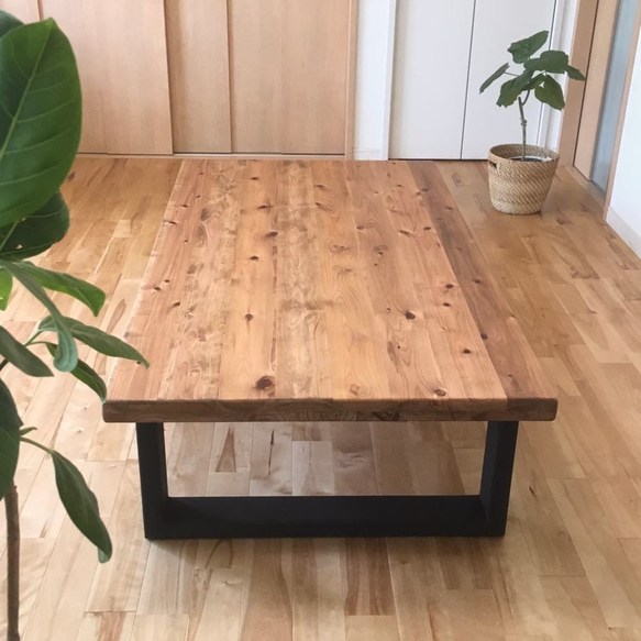 【みんなが安心して使える＊全ての角を丸めた座卓テーブル】国産杉の無垢材　カフェ・北欧風【サイズ・カラーオーダー可】 8枚目の画像