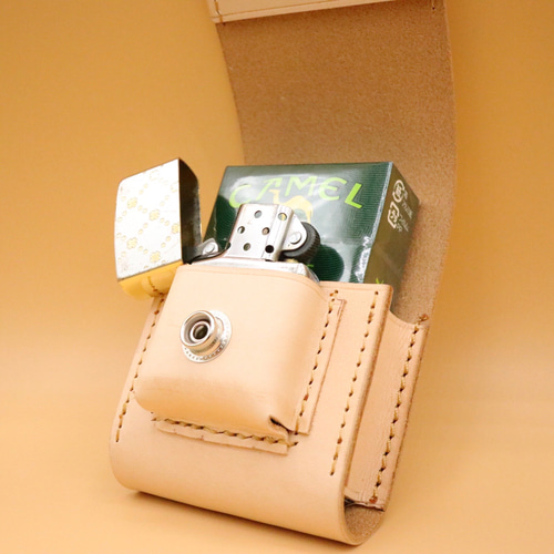 ジッポ収納付】国産ヌメ革のタバコケース その他ケース T clover japan