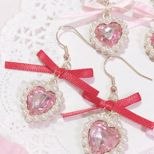 ♡♡量産型 パール ハート キラキラ 乙女 ときめき ジュエリー