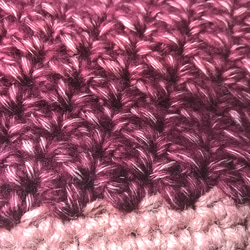 (クリアセール一点のみ) ワイン毛糸ピンク色パック 珍しいワイン色毛糸 ワイン色とピンク色のハーモニー 3枚目の画像