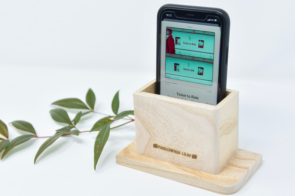 津南桐 シンプルなiPhoneスピーカー スマホスタンド・スマホ