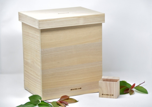 津南桐 桐たんす屋の米びつ~10ｋｇ~ ☆一合升付き☆ 津南桐 7cm