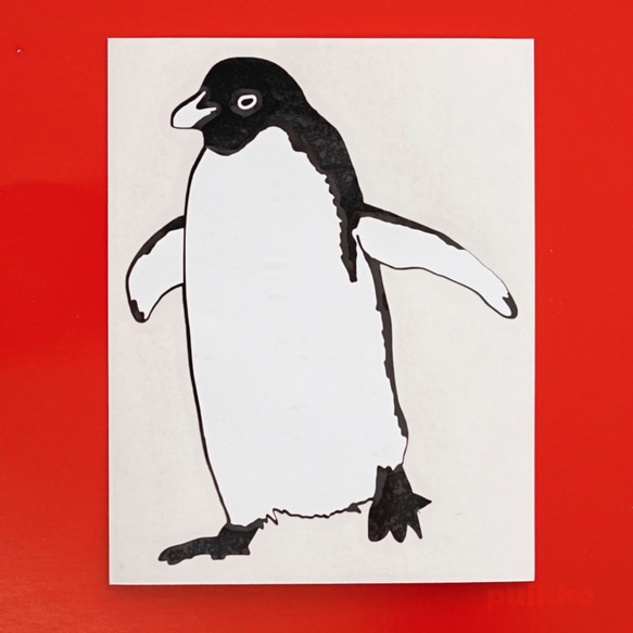 ステッカー　アデリーペンギン（重ね貼りタイプ） 1枚目の画像
