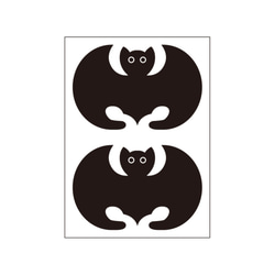家族徽章貼紙Korin蝙蝠，小（2個） 第1張的照片
