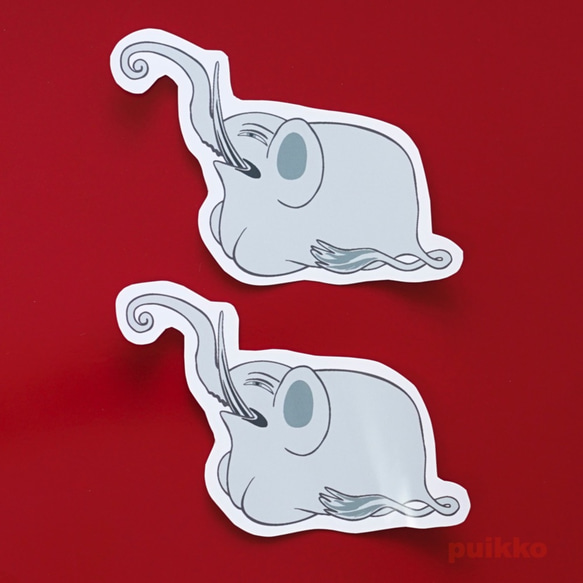 磁鐵貼 伊藤佳久「象鯨折屏」大象（2件套） 第1張的照片