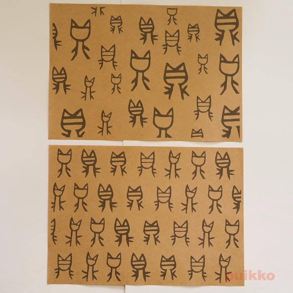 紙書封面貓式古字 第3張的照片
