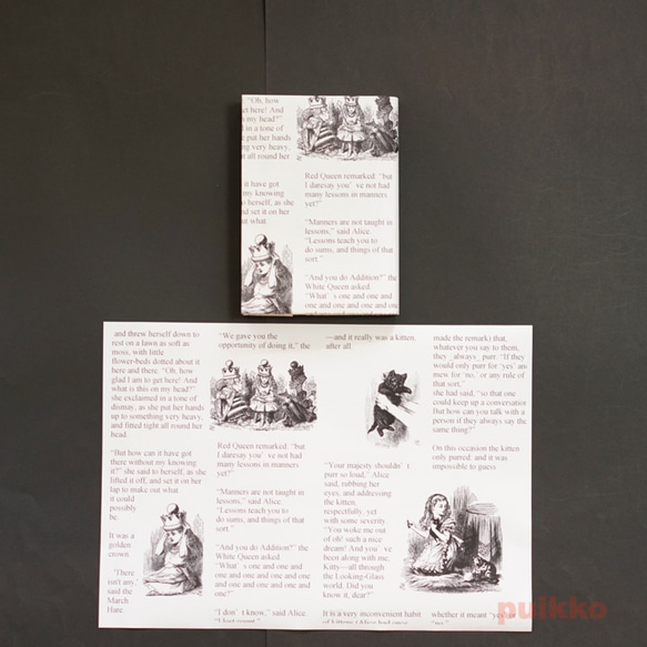 紙製ブックカバー　「鏡の国のアリス」2 8枚目の画像