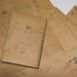 紙製ブックカバー　ダ・ヴィンチのスケッチ 1枚目の画像