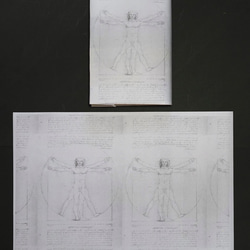 紙製ブックカバー　ダ・ヴィンチのスケッチ 6枚目の画像