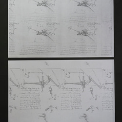 紙製ブックカバー　ダ・ヴィンチのスケッチ 7枚目の画像