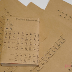 紙製ブックカバー　元素周期表 1枚目の画像
