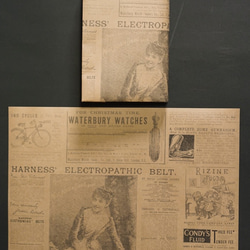 紙製ブックカバー　ビクトリア朝イギリスの広告 2枚目の画像