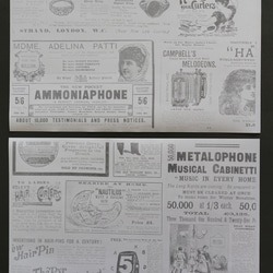 紙製ブックカバー　ビクトリア朝イギリスの広告 7枚目の画像
