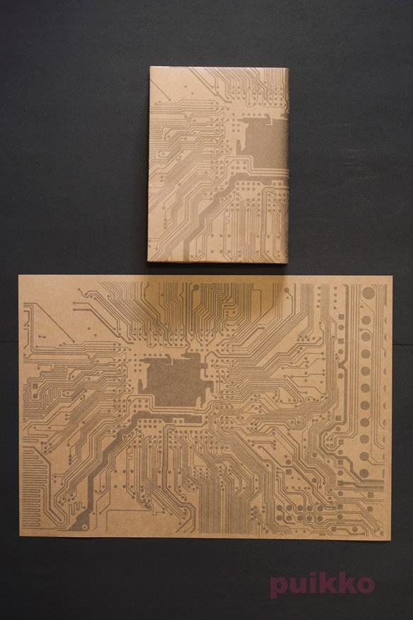 紙製ブックカバー　プリント基板 2枚目の画像