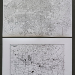 紙製ブックカバー　パリ古地図 8枚目の画像