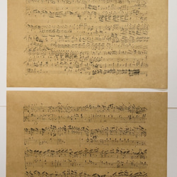 紙製ブックカバー　楽譜　モーツァルト「自動オルガンのための幻想曲」 3枚目の画像
