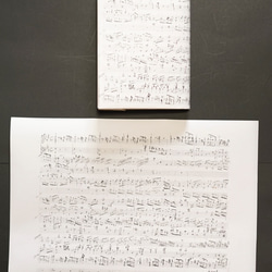 紙製ブックカバー　楽譜　モーツァルト「自動オルガンのための幻想曲」 6枚目の画像