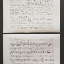 紙製ブックカバー　楽譜　モーツァルト「自動オルガンのための幻想曲」 7枚目の画像