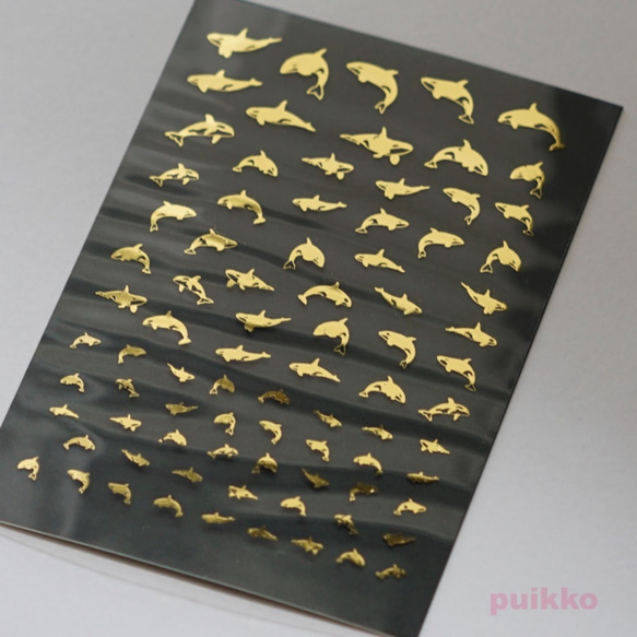 シャチ 箔押し レジン封入用フィルム レジン・樹脂 puikko 通販